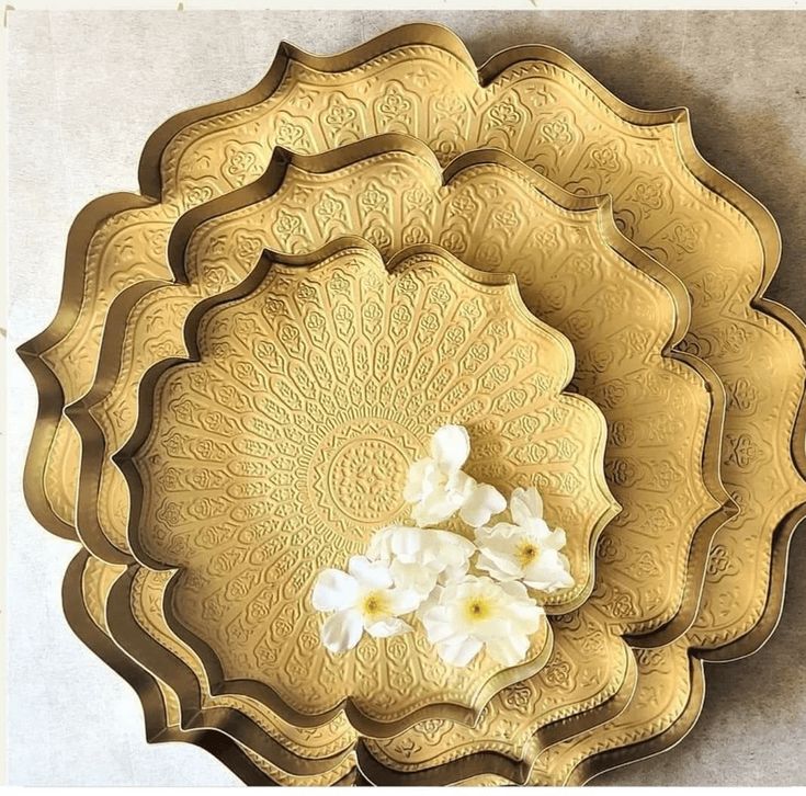 Deccan Decor - Gold Plated Serving Trays